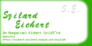szilard eichert business card